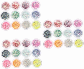SOIMISS 3sets Luminous Sequins Hair Eyeshadow Highlighter Makeup Glitter Gel Glitter Sequin Halloween Supplies Fine Accessories Face Body Shimmer Nail *3