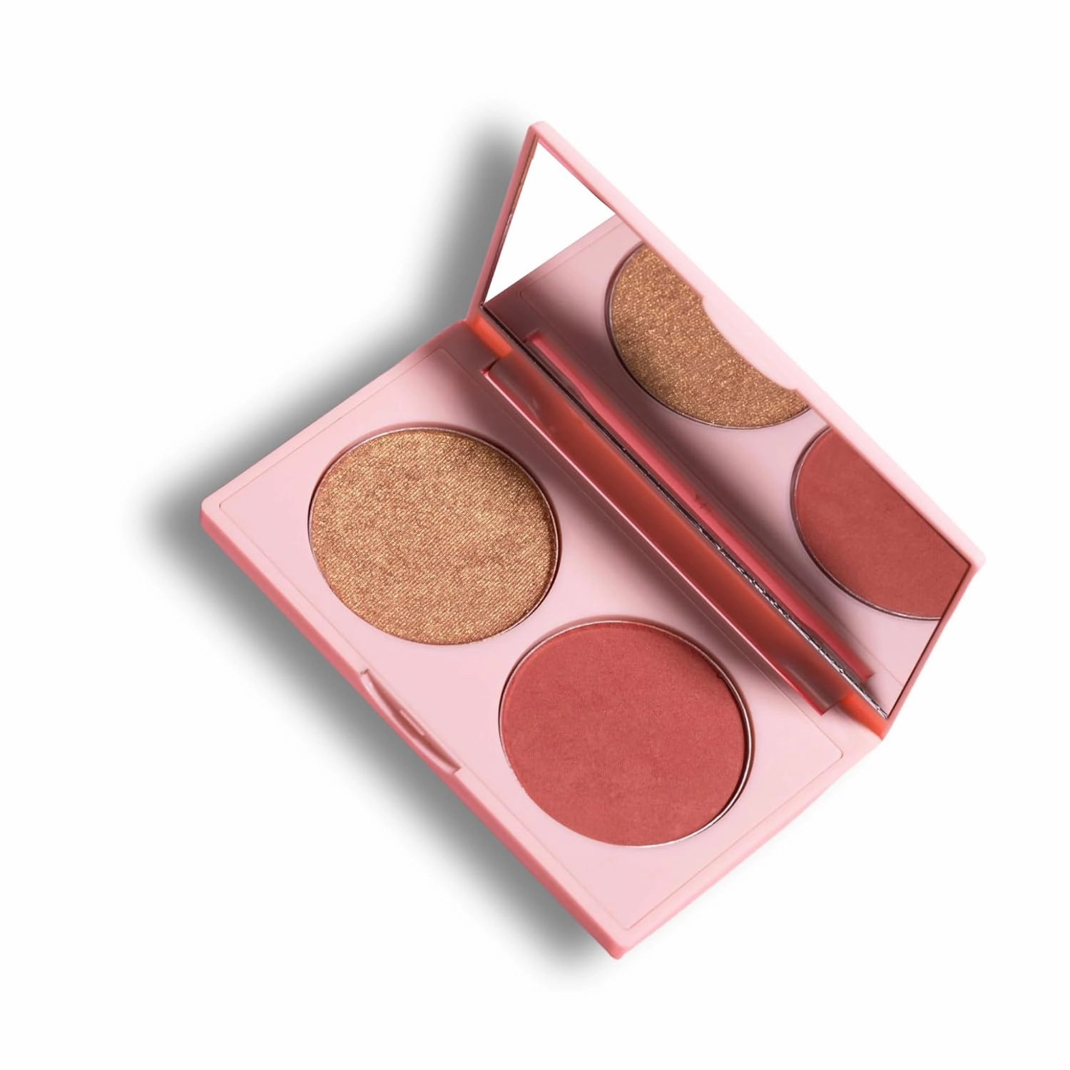 Sophia   Mabelle Blush & Highlighter Duo – Rosy Pink Blush & Golden Highlight, Highly Pigmented, Long-Lasting, Lightweight, Easy to Blend, Radiant Glow, Buildable Face Makeup Palette