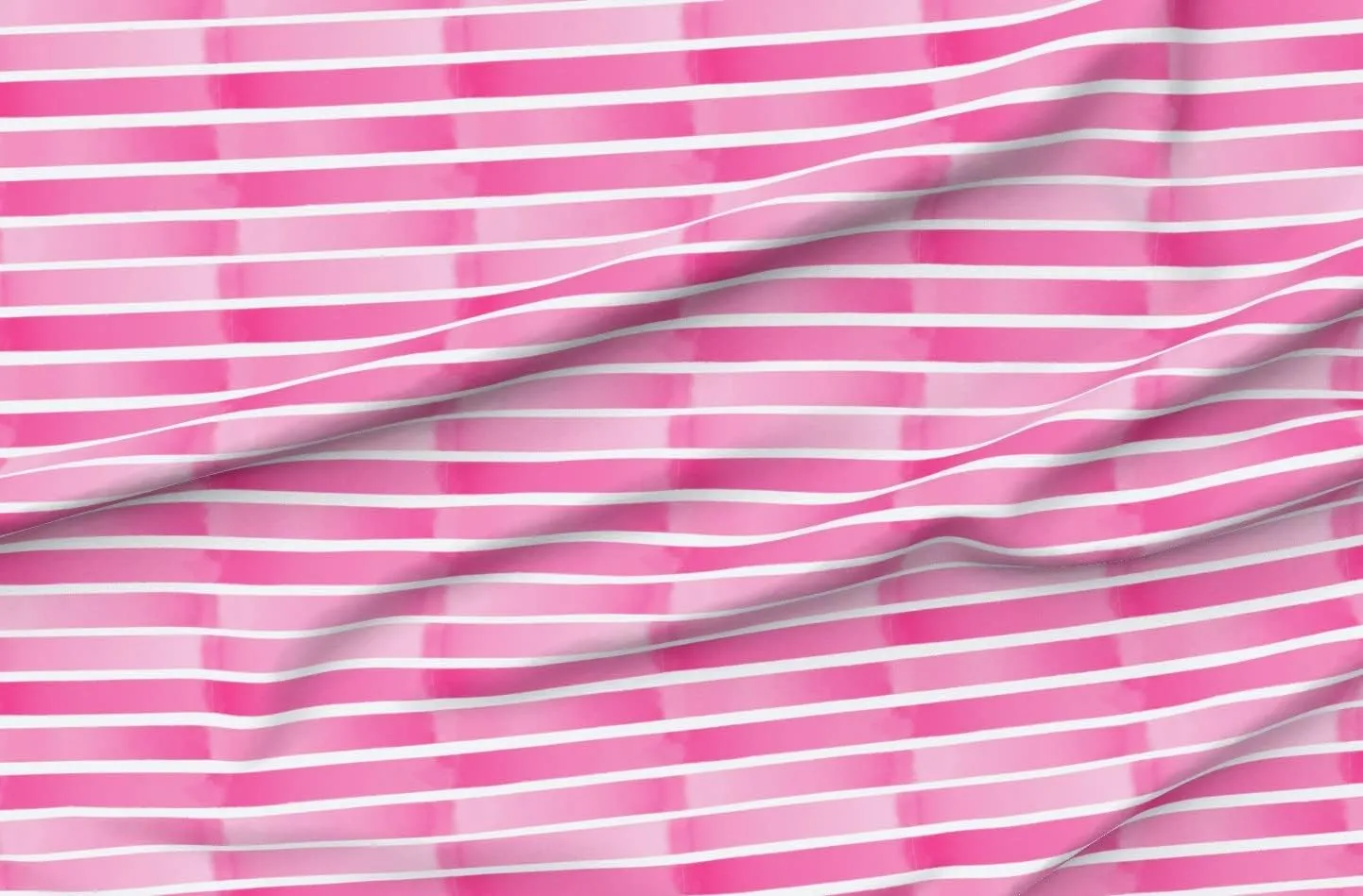 Spoonflower Fabric - Highlighter Stripes Watercolor Hot Pink Thick Basic Simple Printed on Upholstery Velvet Fabric Fat Quarter - Upholstery Home Decor Bottomweight Apparel