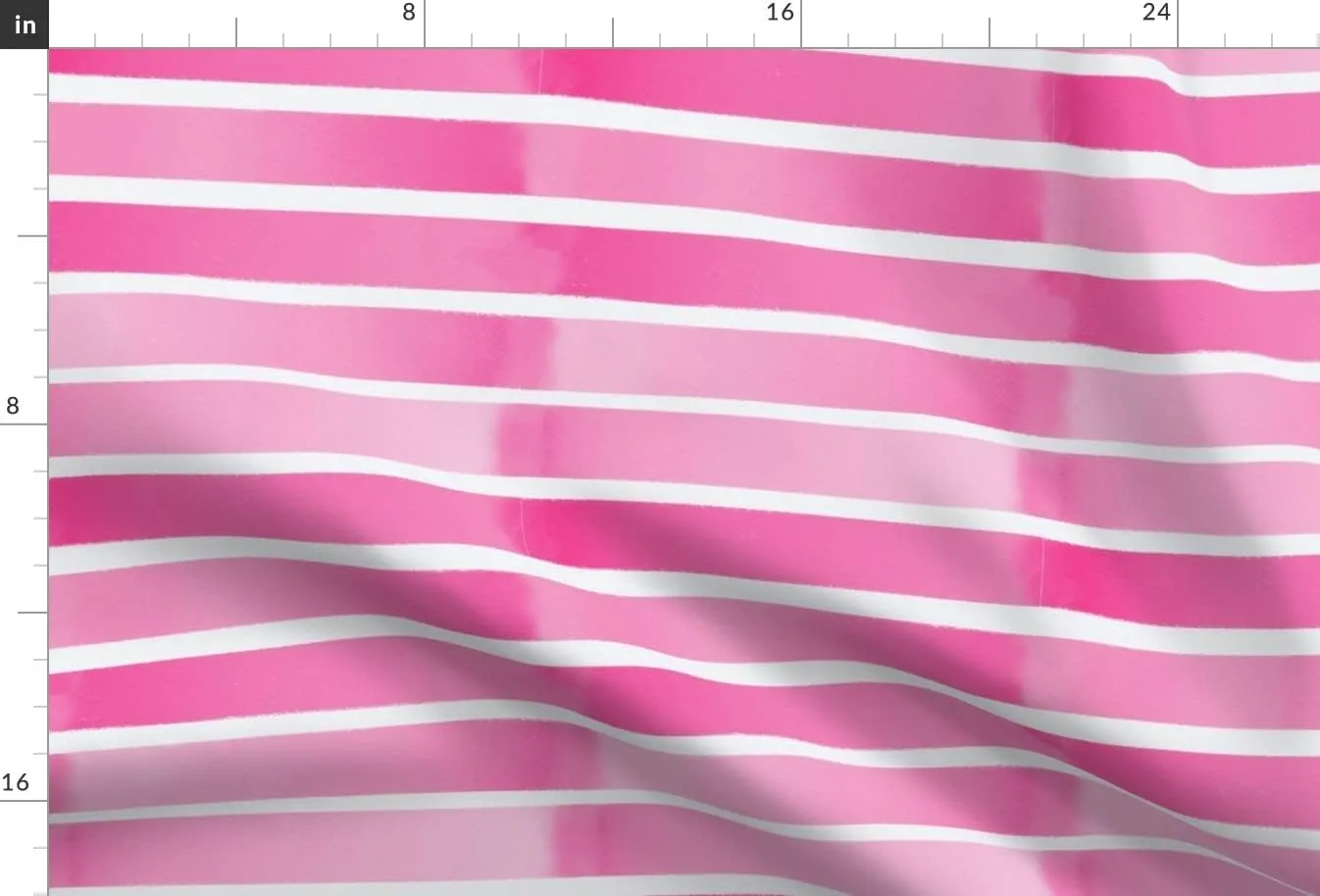 Spoonflower Fabric - Highlighter Stripes Watercolor Hot Pink Thick Basic Simple Printed on Upholstery Velvet Fabric Fat Quarter - Upholstery Home Decor Bottomweight Apparel
