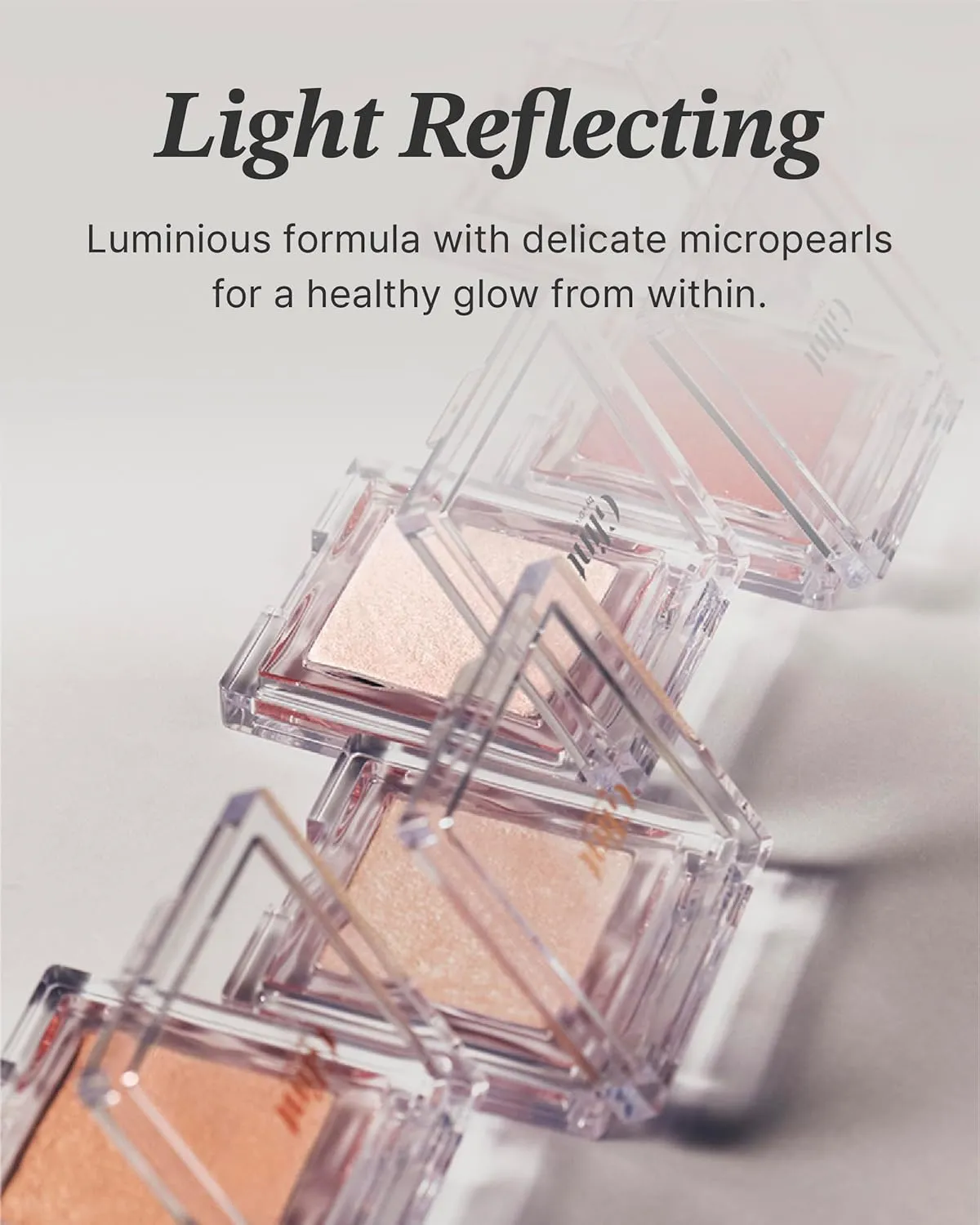 Spring Event Glint Highlighter Special Set (Milky Moon(Set), 0.08oz   Fan Brush) - Baked Highlighter for Natural Glow. Korean Makeup by LG Beauty. Rich Pigment, Silky Touch, Shimmer.