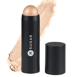 SUGAR Cosmetics Face Fwd Highlighter Stick - 01 Champagne Champion (Champagne Gold) Longlasting Formula, Lightweight