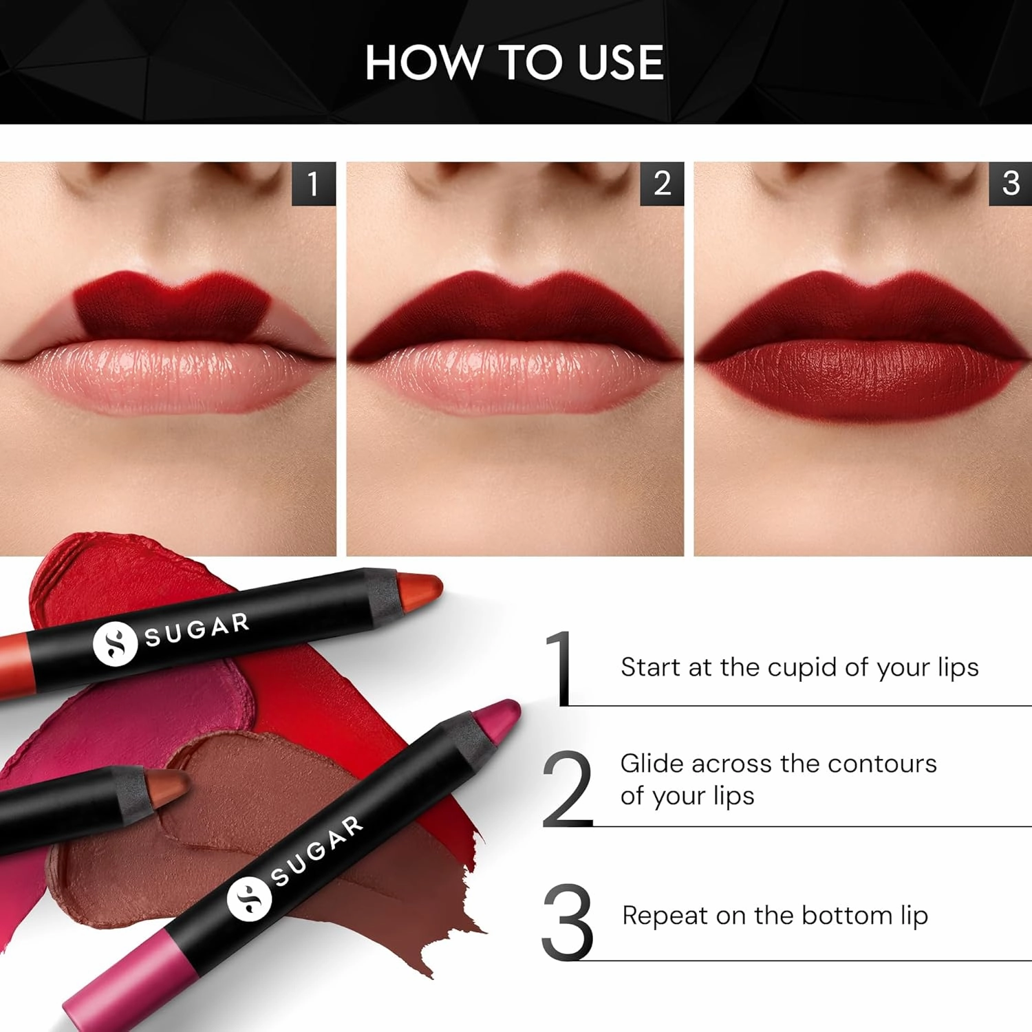 SUGAR Cosmetics Matte As Hell Crayon Lipstick - 16 Claire Underwood (Burnt Orange) with Sharpener Highly Pigmented, Creamy Texture, Long Lasting Matte Finish