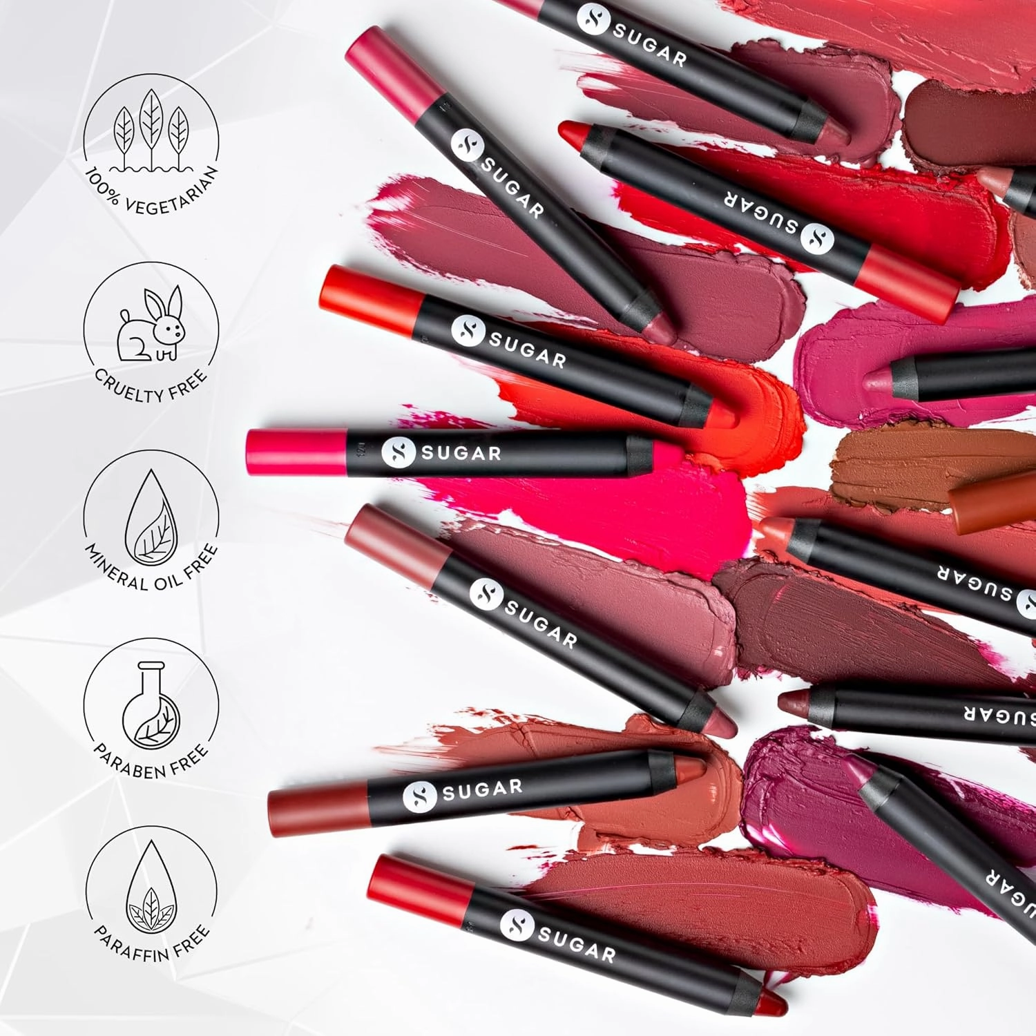 SUGAR Cosmetics Matte As Hell Crayon Lipstick - 16 Claire Underwood (Burnt Orange) with Sharpener Highly Pigmented, Creamy Texture, Long Lasting Matte Finish