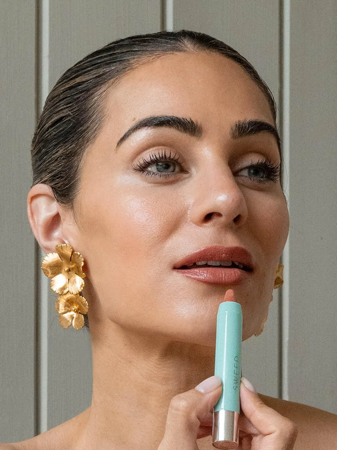 Sweed - Le Lipstick | Plump, Nourish, Moisturize with Squalane | Vegan, Cruelty-Free, Clean Beauty (Holly Hock)