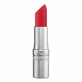 T. Leclerc Satin Lipstick - Intense Lustrous Moisturizing Creamy Formula High Impact Color Pigment Long Lasting Face Makeup Lip Cream Hydrating Conditioning Stick Balm Made In France (Rouge Vibrant)