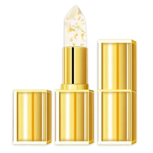 Transferproof Color-Changing Lipstick, 2025 New Crystal Ph Lipstick Color Changing, Long Lasting, Hydrating Lip Tint Natural Non-Fading Lip Stick for Women (Gold, 1pcs)