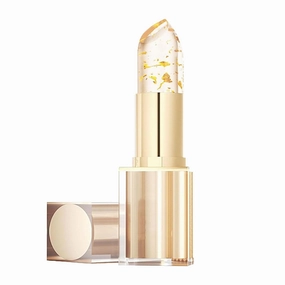 Transferproof Color Changing Lipstick,Gold Crystal Ph Lipstick Color Changing,Long Lasting 24 Hours Moisturizing Glossy Shine Lip Gloss for Women