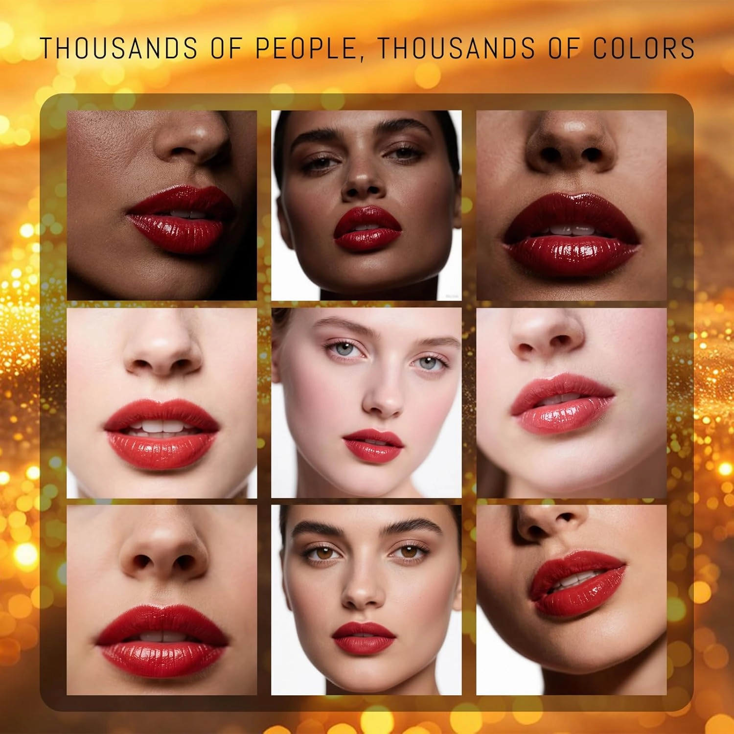 Transferproof Color Changing Lipstick, Long Lasting Ph Lipstick Color Changing Lip Gloss Gold Foil, Clear Gold Crystal Color Changing Lip Stain for Women, Magic Temp-Change Lipsticks (2Pcs)