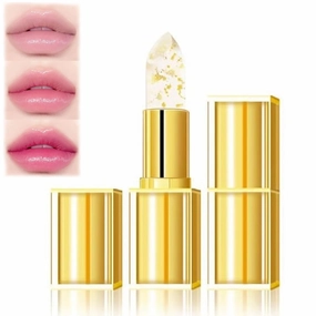 Transferproof Color Changing Lipstick, Mood Lipstick Color Changing Long Lasting, Color Changing Lipsticks Gold Foil for Women, Moisturizing Glossy Shine Lip Gloss, Deep Nourishment