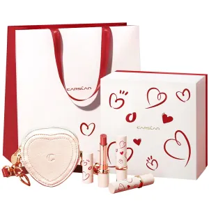 Valentine's Day Gift Matte Lipstick Set Hydrating Lip Color Makeup, Highly Pigmented Lipstick with Moisturizing Formula, Lightweight, Smooth (3count)