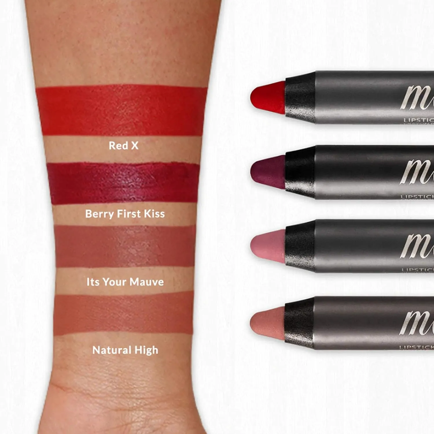 VASANTI Cosmetics Matte Crush Lipstick Pencil (It's Your Mauve) Long-Lasting Waterproof Soft Velvety Matte Lip Liner