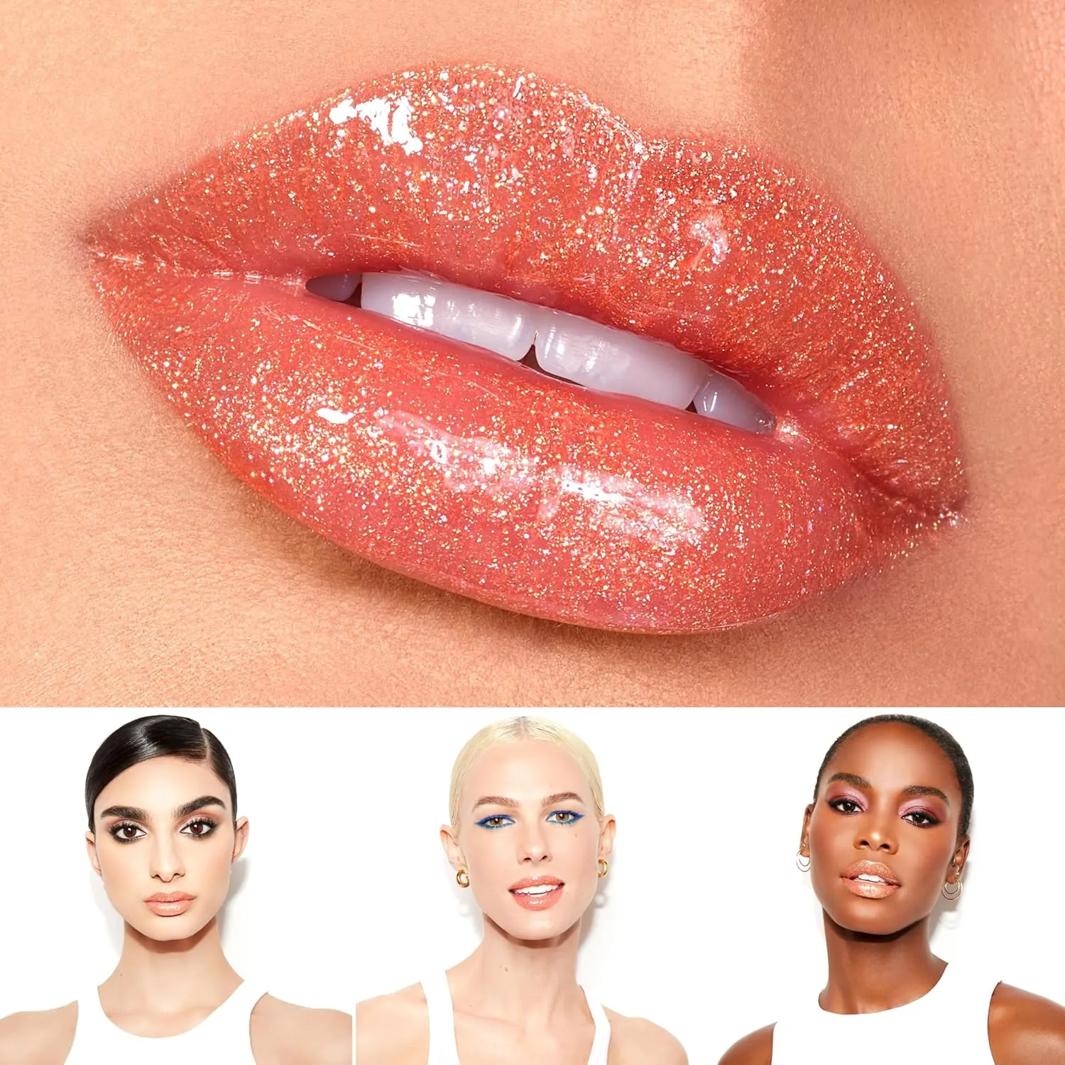 Vegan Lip Gloss for Soft Lips, Plumping, Hydrating Non-Stick Lipgloss for Women, Provides Maximum Shine, Paraben and Cruelty Free (Outspoken - Warm Orange Color)