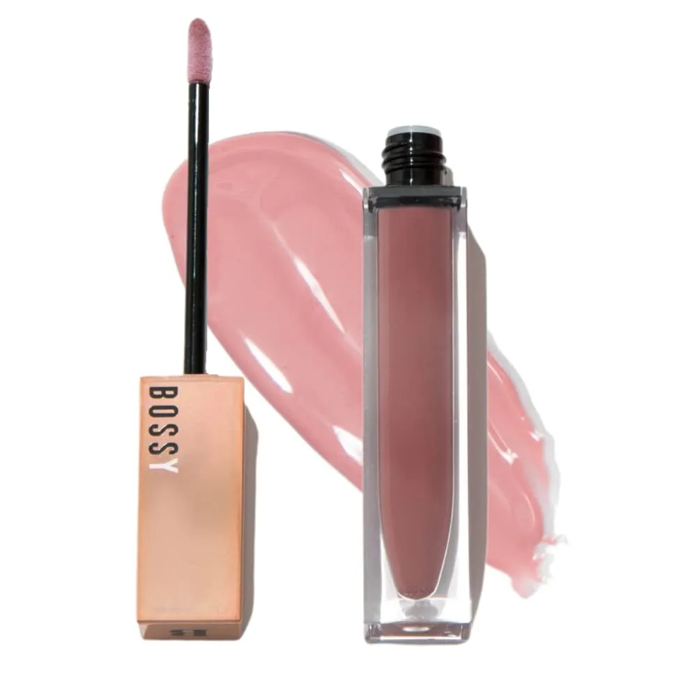 Vegan Lip Gloss for Soft Lips, Plumping Oil, Hydrating Non-Stick Lipgloss for Women, Provides Maximum Shine, Paraben and Cruelty Free (Purposeful - Light Lilac Color)