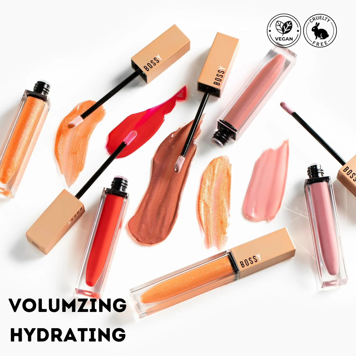 Vegan Lip Gloss for Soft Lips, Plumping Oil, Hydrating Non-Stick Lipgloss for Women, Provides Maximum Shine, Paraben and Cruelty Free (Purposeful - Light Lilac Color)