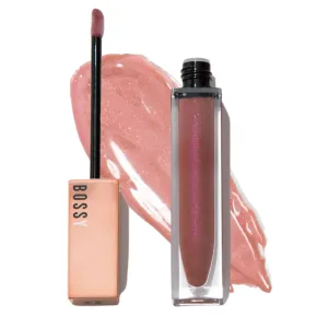 Vegan Lip Gloss for Soft Lips, Plumping Oil, Hydrating Non-Stick Lipgloss for Women, Provides Maximum Shine, Paraben and Cruelty Free (UNAPOLOGETIC - Pink Nude Color)