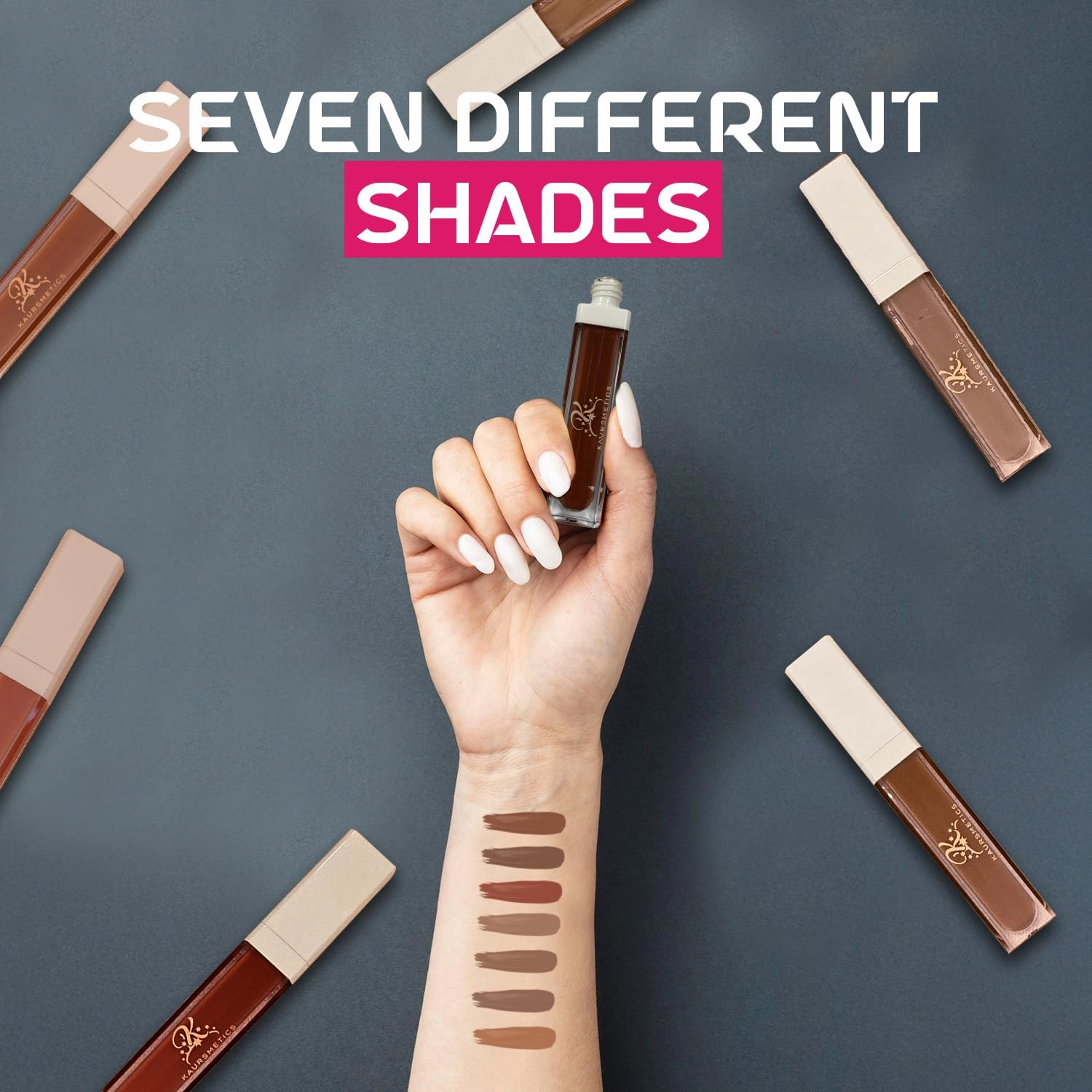 Velvet Creamy Liquid Lipstick along Lip Liner - Longwear, Highly Pigmented, Soft Matte Finish, Comfortable & Non-Feathering for Glam Looks (Saira, 1 Floz)