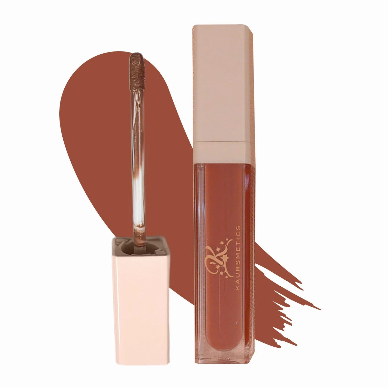 Velvet Creamy Liquid Lipstick along Lip Liner - Longwear, Highly Pigmented, Soft Matte Finish, Comfortable & Non-Feathering for Glam Looks (Saira, 1 Floz)