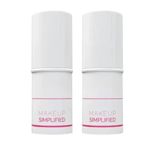 Vibrjance Makeup Simplified Radiance Stick - All-in-One Cream Blush, Lipstick, Contour for Mature Skin - Cheek Tint Creme Rouge (3 Sets)