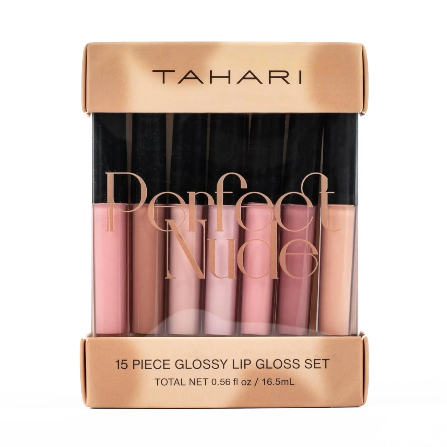 VOTUM Tahari 15-Piece Matte Lip Gloss Set – Nude Shades Lip Gloss Pack for Women & Girls, Long-Lasting, Hydrating Lip Color Collection with Rich, Versatile Tones