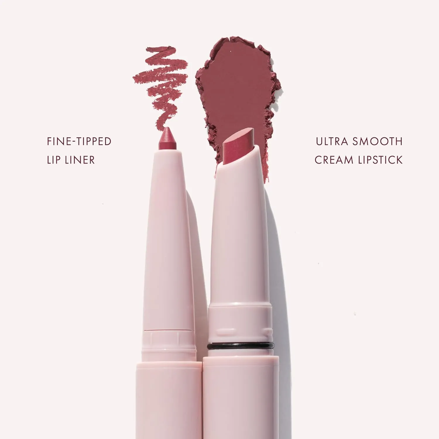 Wander Beauty Lipsetter Dual Cream Lipstick   Lip Liner - On the Mauve - Ultra-Smooth, Hydrating Lipstick and Mauve Lip Liner with a Soft Matte Finish - Made with Squalane & Peptides (1 Count)