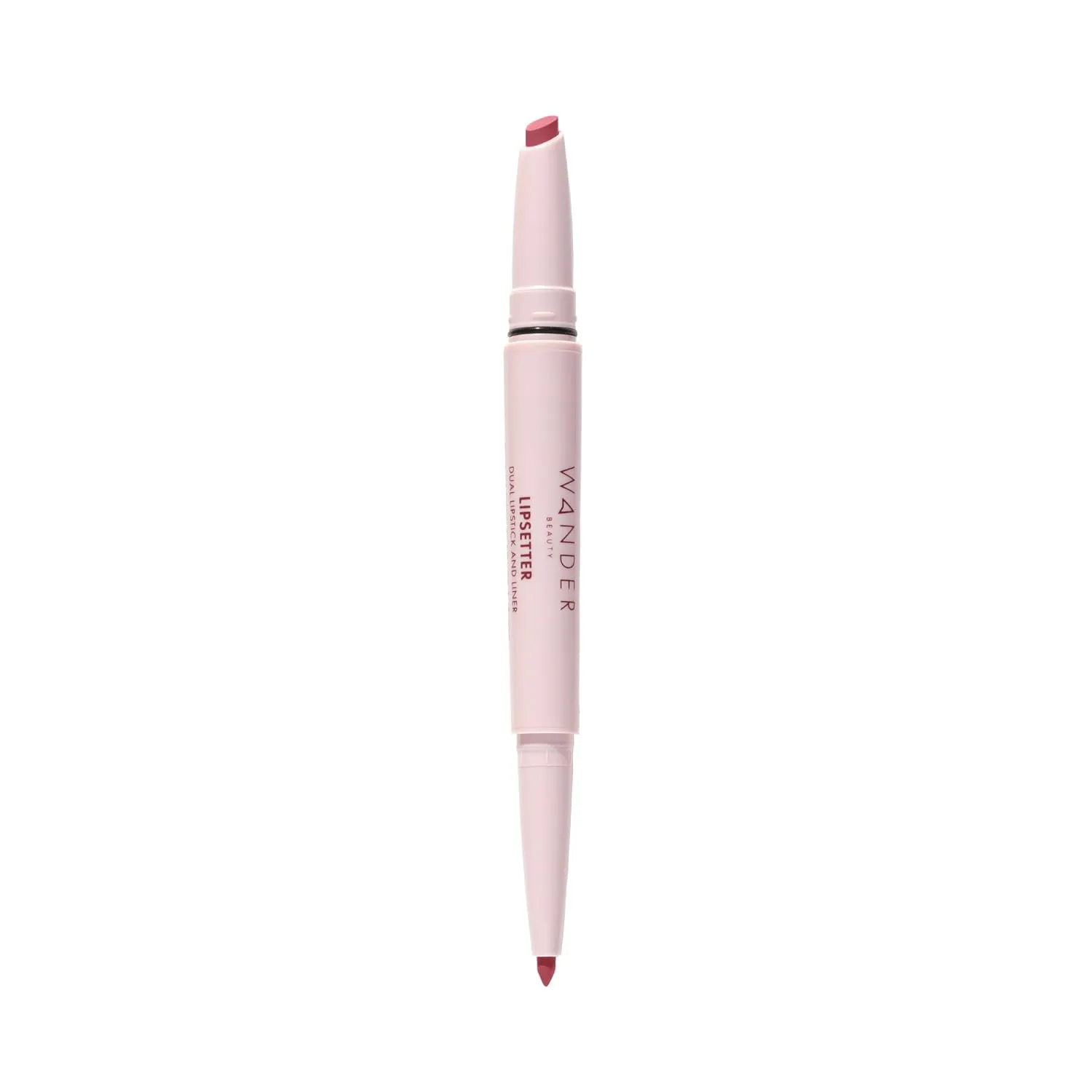 Wander Beauty Lipsetter Dual Cream Lipstick   Lip Liner - On the Mauve - Ultra-Smooth, Hydrating Lipstick and Mauve Lip Liner with a Soft Matte Finish - Made with Squalane & Peptides (1 Count)