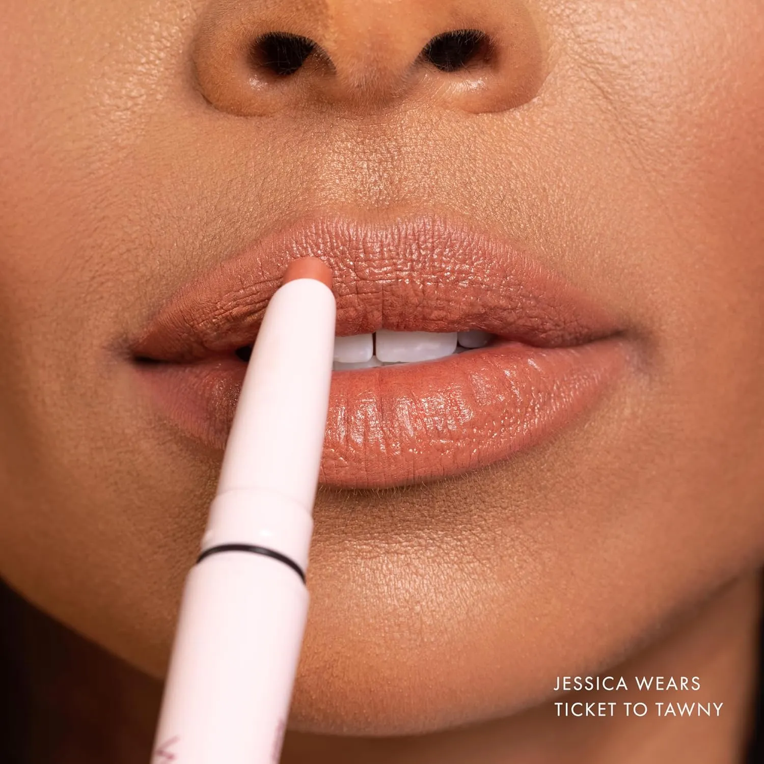 Wander Beauty Lipsetter Dual Cream Lipstick   Lip Liner - Ticket to Tawny - Ultra-Smooth, Hydrating Lipstick and Brown Nude Lip Liner with a Soft Matte Finish - Made with Squalane & Peptides (1 Count)