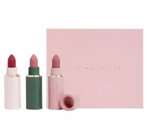 WESTMAN ATELIER Lip Suede Matte Lipstick Trio & Complimentary Sheet Masque