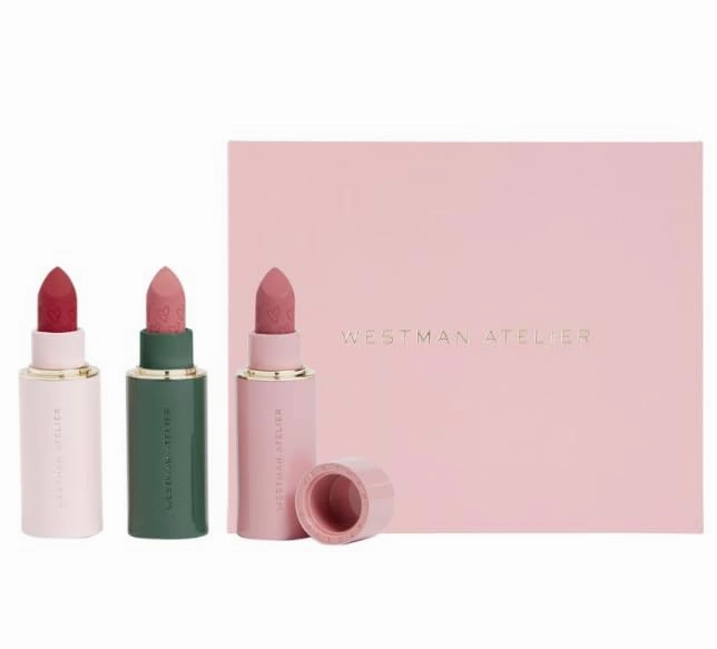 WESTMAN ATELIER Lip Suede Matte Lipstick Trio & Complimentary Sheet Masque