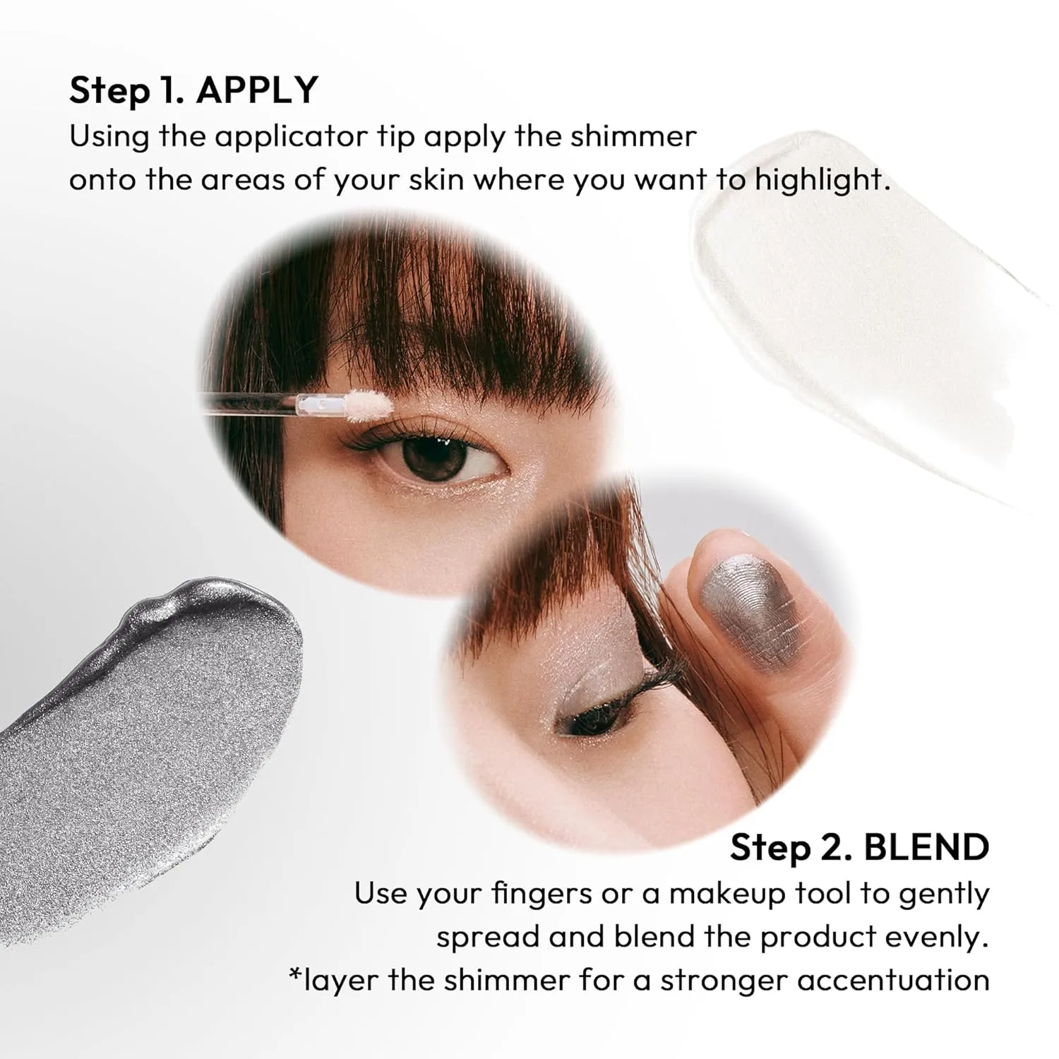 Wink Eye Shimmer I Light - Versatile Illuminator, Highlighter, Buildable Eye Shadow, Adds Radiant Glow for Eyes and Face, 6g (01 Pre Beige)