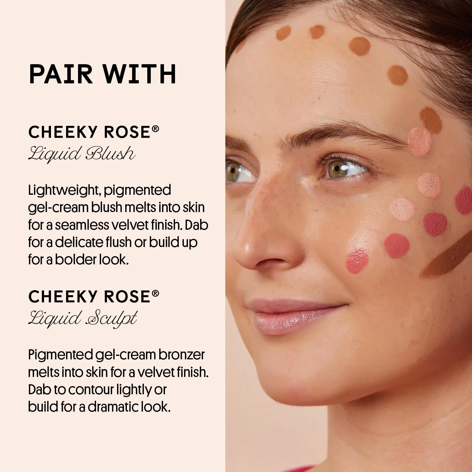 Winky Lux Cheeky Rose Liquid Highlighter, Gel-Cream Highlighter, Blush Topper, Shimmer Blush Finish, Buildable Glow, Long-Lasting Weightless Formula, Angel