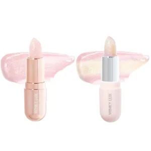 Winky Lux Glimmer Lipstick, pH Balm, Color Changing & Tinted, Vegan & Cruelty Free, Hydrate & Plump, Sheer Pink, Rose & Unicorn