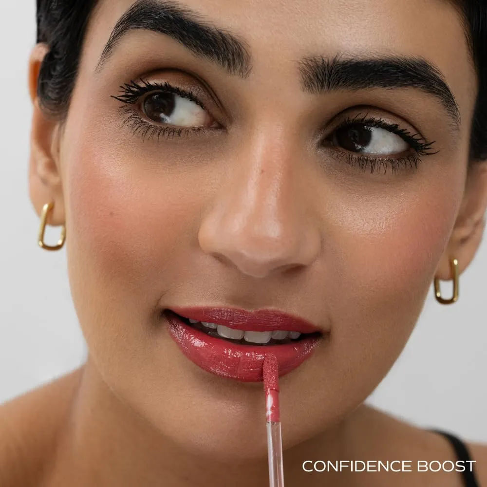 Your Best Self Peptide Hydrating Lip Gloss - Coral Pink - Confidence Boost Color