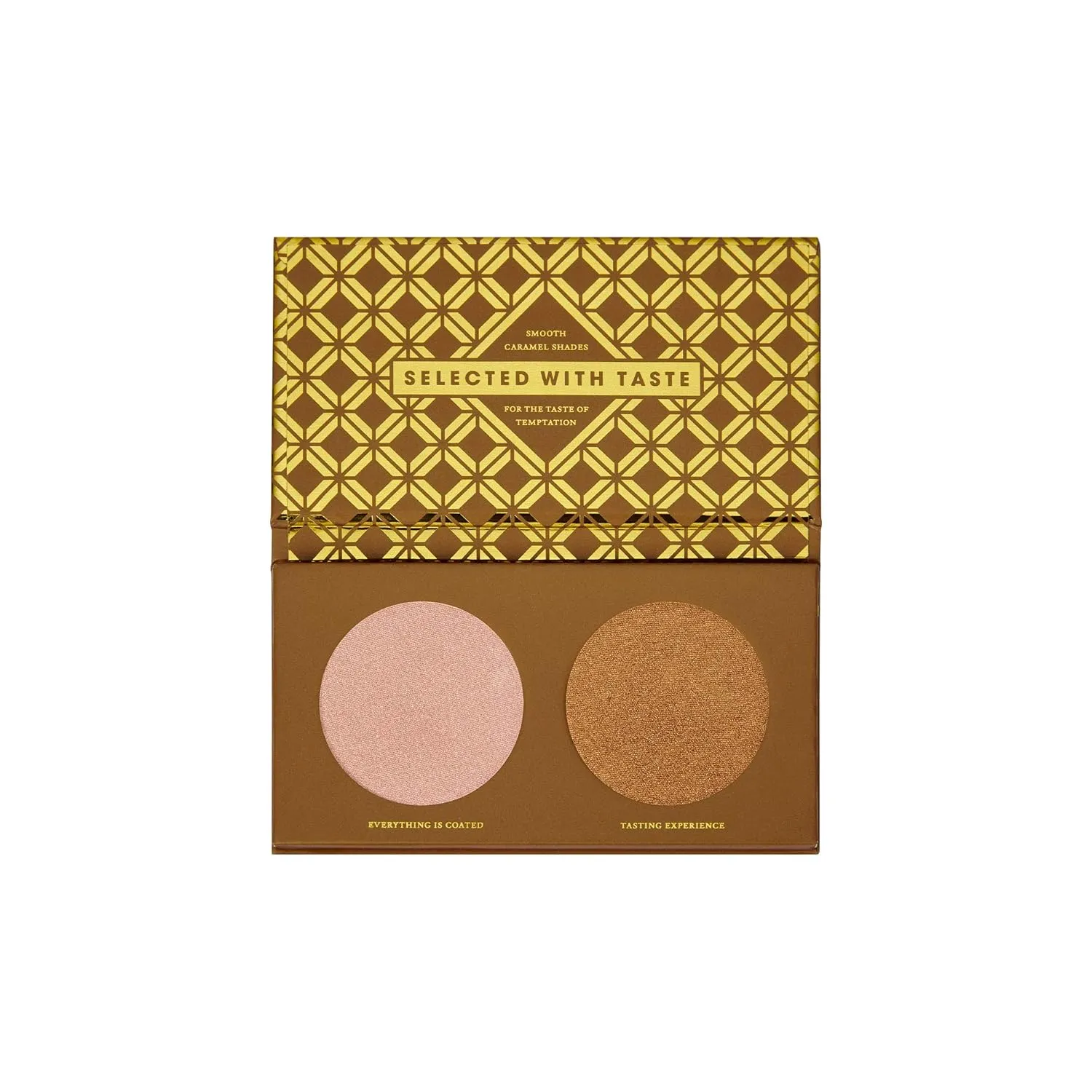 ZOEVA Caramel Melange Highlight Face Palette - Powder Face Highlighter Makeup, Flattering for All Skin Tones, Highly-Pigmented Shimmer, Fragrance-Free, Paraben-Free